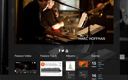 Redesigned Marc Hoffman website by BRNater Media