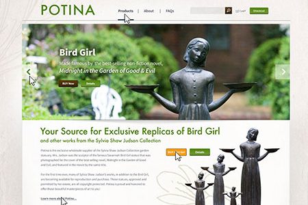 Redesigned Potina Website